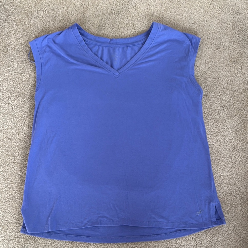 Freely Purple Relaxed Cap Sleeve Top XL